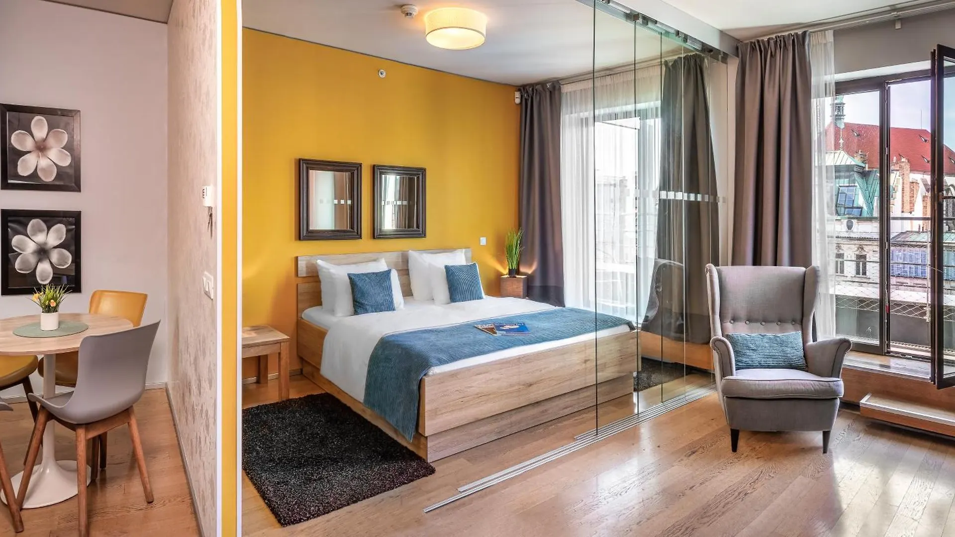 מלון דירות פראג Vn3 Terraces Suites By Adrez